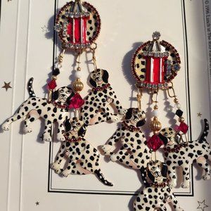 Lunch at The Ritz Vintage Puppy Dots earings